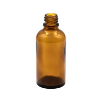 SET - Sklenená fľaštička, liekovka,hnedá 50ml s kvapkadlom